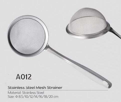 Cheap design kitchen helper sieve strainer stainless steel fine mesh flour strianer