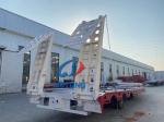 Detachable Gooseneck Semi Lowbed Trailer Mechanical Suspension