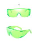 Transparent Lens Oversized Sunglasses UV400 38g Windproof Goggles
