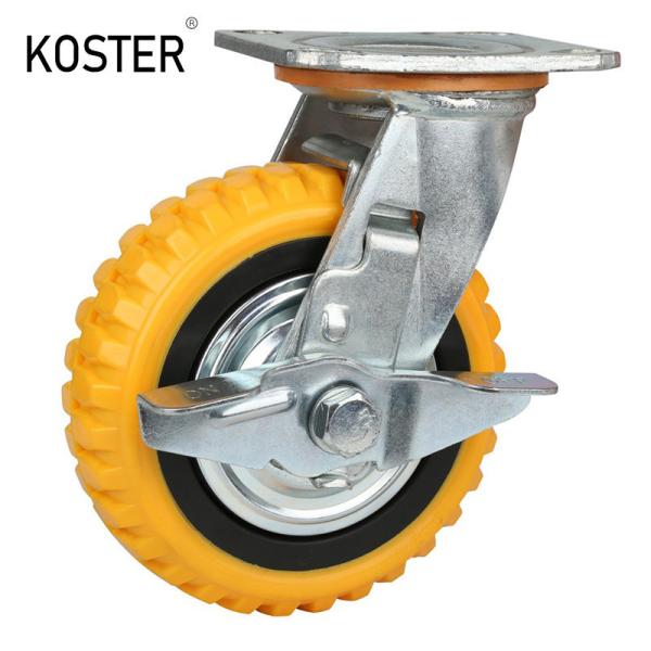 350kg Maximum Load Zinc Plated 5 prime prime Heavy Duty Swivel Casters with