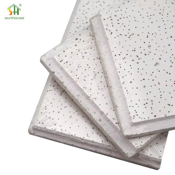 Premium Fire Resistant Acoustic Panels 2x2 Feet Mineral Fiber Tiles For Office
