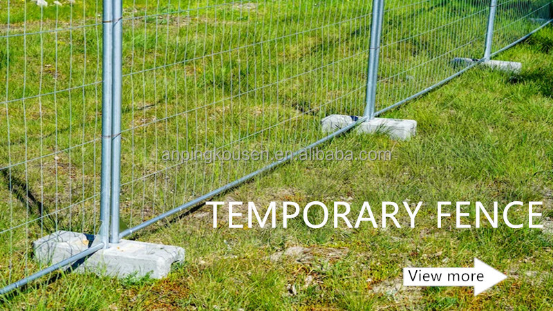 Galvanized and PVC Coated Standard Temporary Fence Panels for Roadway Safety Measures
