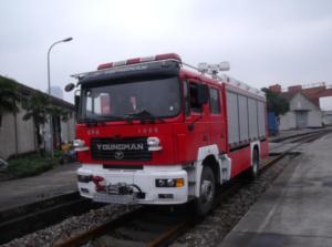 Quality HTRR209 dual purpose fire truck rail system water tank fire wholesale