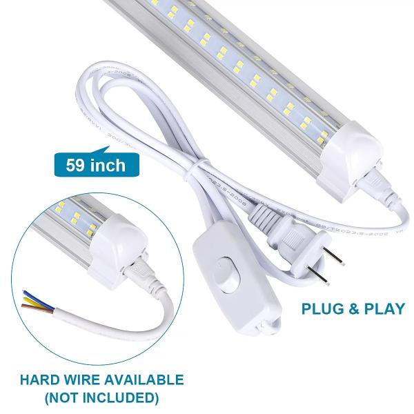 40W 5ft V-Shaped T8 Integrated LED Light Flicker Free 3000k 3500k Very Bright
