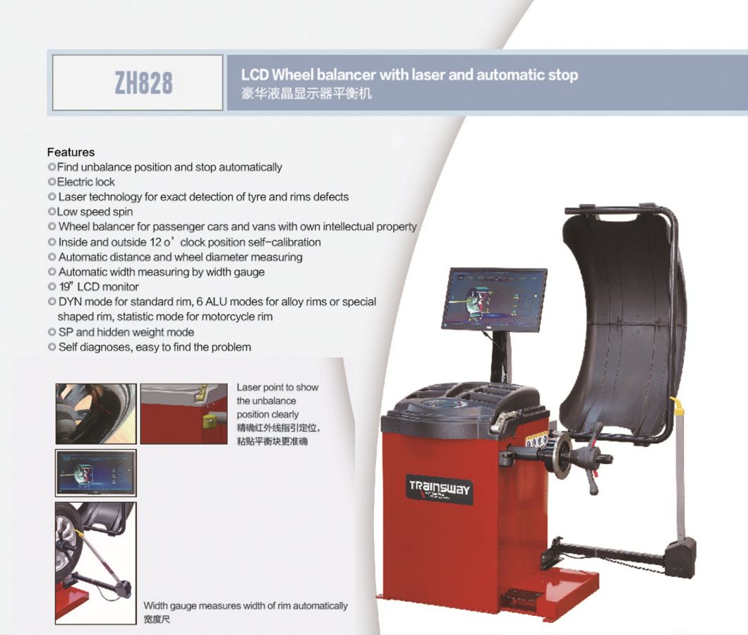 Trainsway 828 Wheel Balancer 3D Quick-Touch Laser Tech