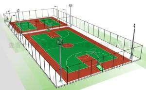 Quality ISO18001 Dustproof Si PU Sports Flooring For School Good Color Fastness wholesale