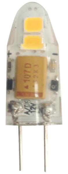 led G4 1.5w 12v Ac/Dc Ra 80. 100-110 lumen 4/2835chips silicone model Crystal
