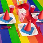 PEVA 54*108'' Disposable Plastic Tablecloths Oilproof Waterproof