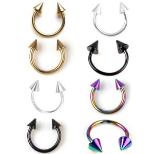 Quality Fashion Horseshoe Ring Piercing Surgical Steel 316l Titanium Septum Ear Nose Lip Tragus wholesale