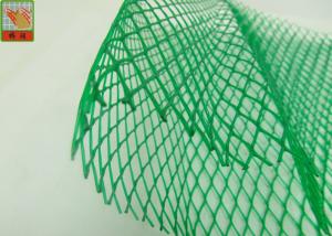 Quality HDPE Diamond Hole Extruded Plastic Netting , Green Protective Plastic Mesh Sleeve wholesale