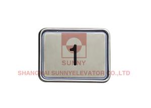 Quality Square Stainless Steel elevator Push Button Switch DC 12-36V Plastic Frame wholesale