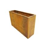Large square shape steel planter box large outdoor flower pot