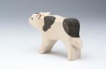 Carved Oak Beech Wooden Pig Toy Colourful Hand Eye Coordination Training