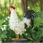 Europe Style Iron Chicken Model Garden Decoration