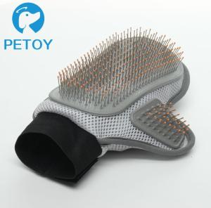 Quality PVC Pet Grooming Glove Brush Mesh Cloth Dog Shower Glove wholesale