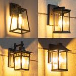 Bright Outdoor Waterproof LED Wall Lights Exterior E27 Bulb 1 17x17x35cm