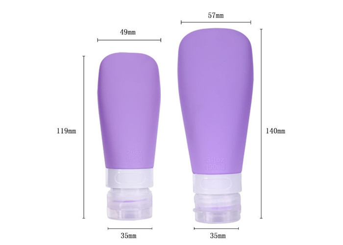 Leak Proof Travel Size Containers , Various Color Empty Travel Bottles