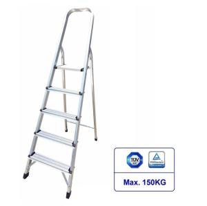 Quality Foldable Aluminum Step Ladder Slip Resistant 5 Steps For Painting wholesale