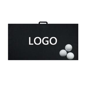 Quality Custom Microfiber Waffle Golf Towel With Magnetic Logo Printed wholesale