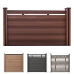WPC Plastic Wood Fence Boards Rotproof Composite Fence Boards
