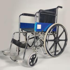 Quality Essential Folding Steel Wheelchair Seat Height 50cm For Disabled wholesale