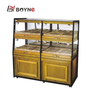 Quality Single Sided Two Layer Bread Display Cabinet For Bakery Shop wholesale