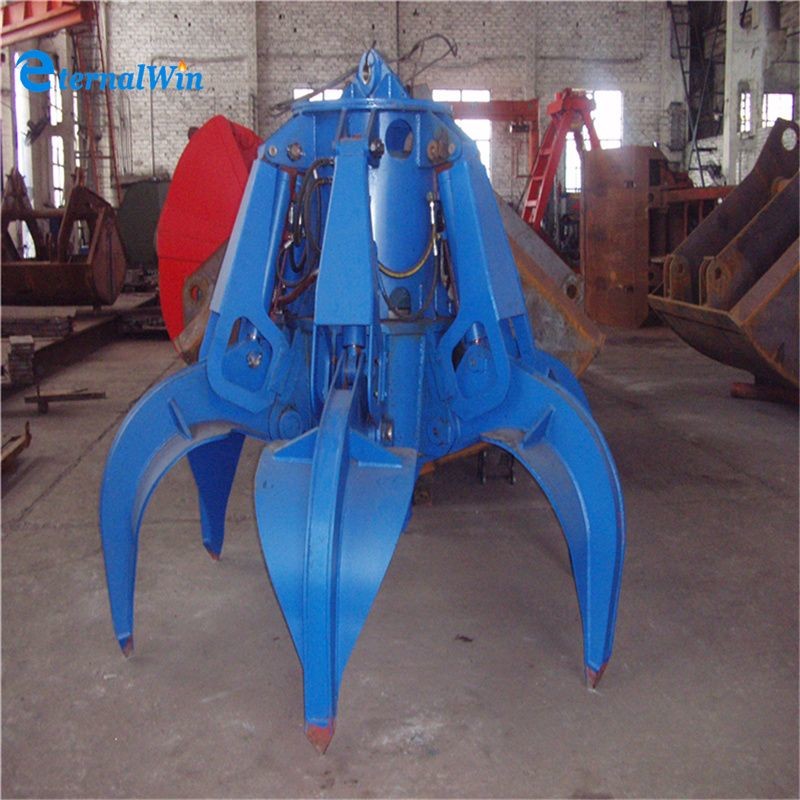 Port Handling Grab 3-30m Lifting Height 500-3000kg Weight Hydraulic Clamshell