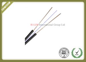 Quality 1core FRP FTTH Indoor Fiber Optic Drop Cable GJXH with Black or White jacket color wholesale