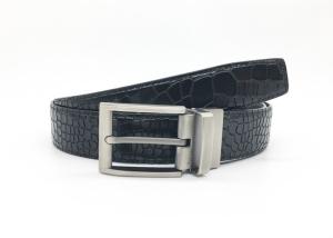 Quality Rotate Reversible Buckle Belt Business Men Stone Croco Pattern wholesale