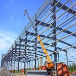 Metal Steel Buildings Fast Assembling Windproof H Steel Structure Office