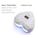Smart Heart Shape Dual Light Source 96w Professional Gel Nail Dryer UV LED