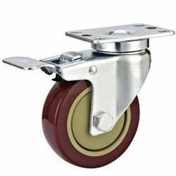 Quality 04-Medium duty caster Swivel brake PVC caster wheel wholesale