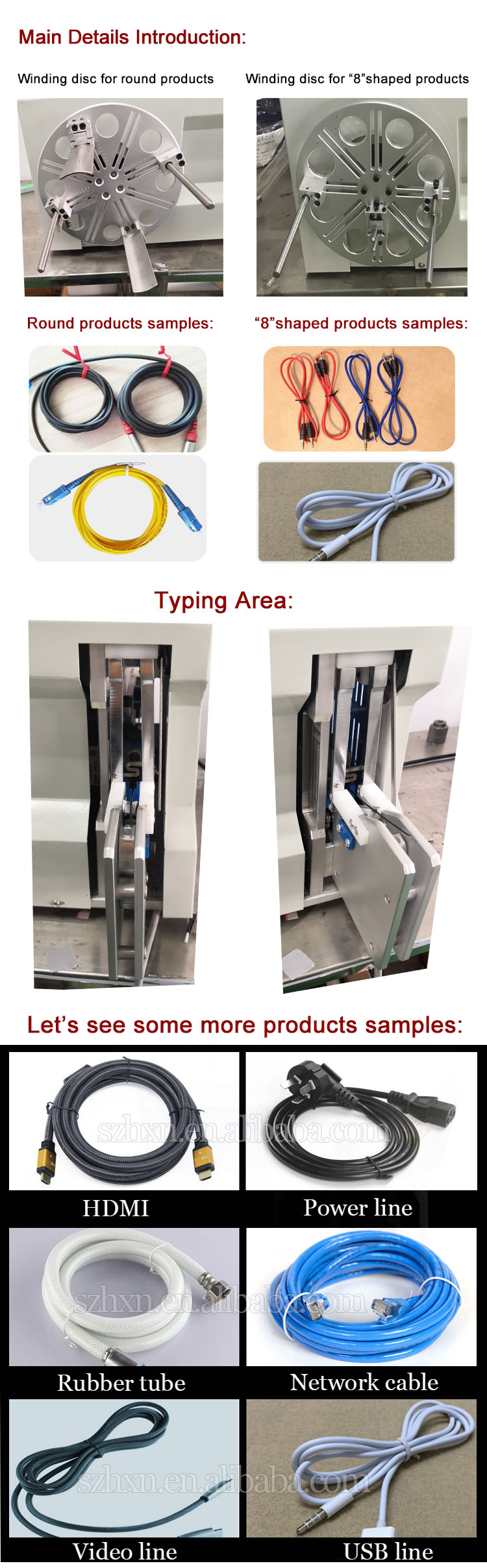 Semi-auto Mini Flat Cable Wire Coiling Winding Machine for Strapping Diameter 18-45mm