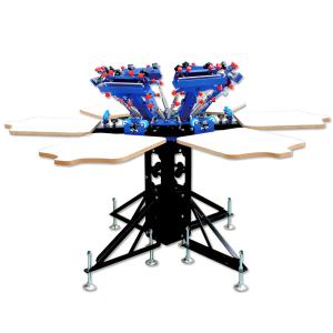 Quality cheap t-shirt rotary silk screen printing machine wholesale