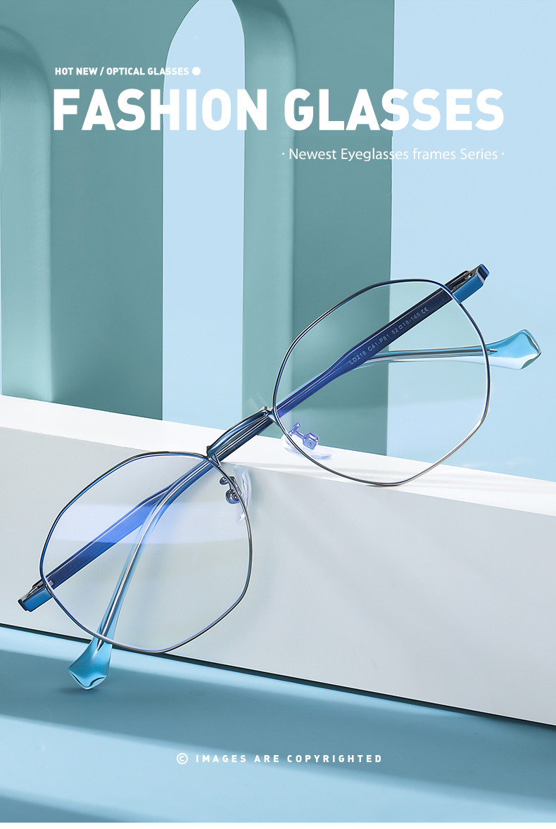 145 Millimeter Acetate Metal Glasses Frame Computer Blue Light Blocking