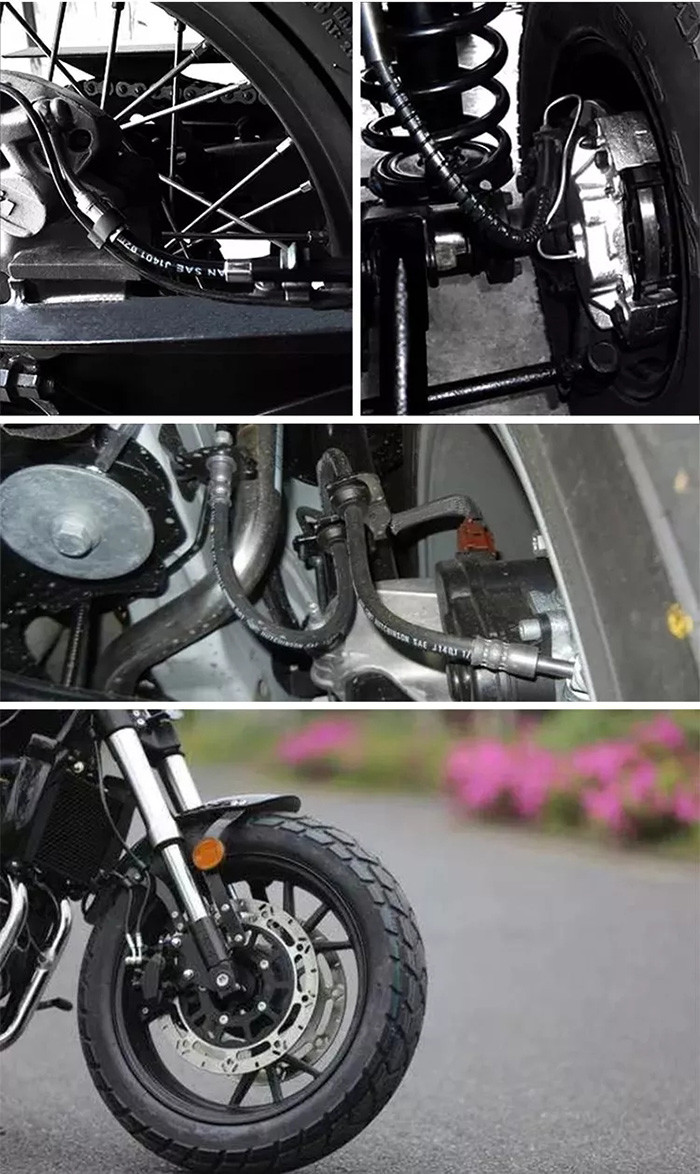 3.2*10.5mm Custom Rubber Brake Lines OEM With Protective Cover