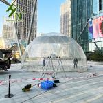 White Roof Geo Dome Tent Camping Dome Tent