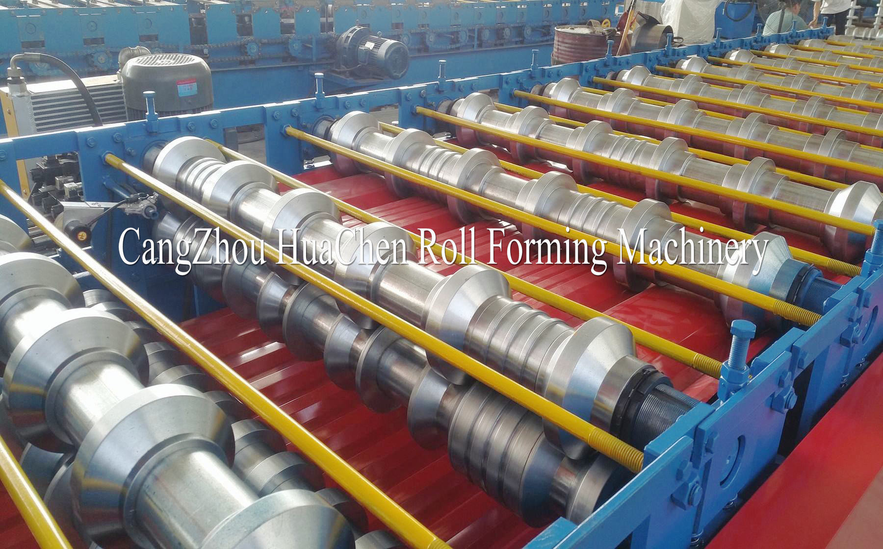 16 -18 Station Free Design Steel Tile Double Layer Roll Forming Machine PPGI / GI