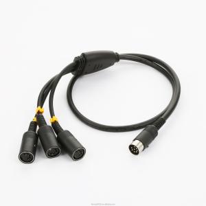 Quality 8P Male To 3PCS 5P Female DIN Cables Home Appliance wholesale
