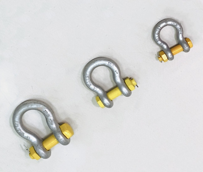1-1/8" WLL 9.5 Tonne Wide Body Shackles With Safety Bolt