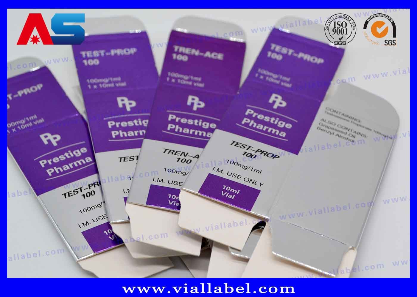 Acheter Peptide Vial Storage Box Matt Finish Anti - Fake Blue White Printing
