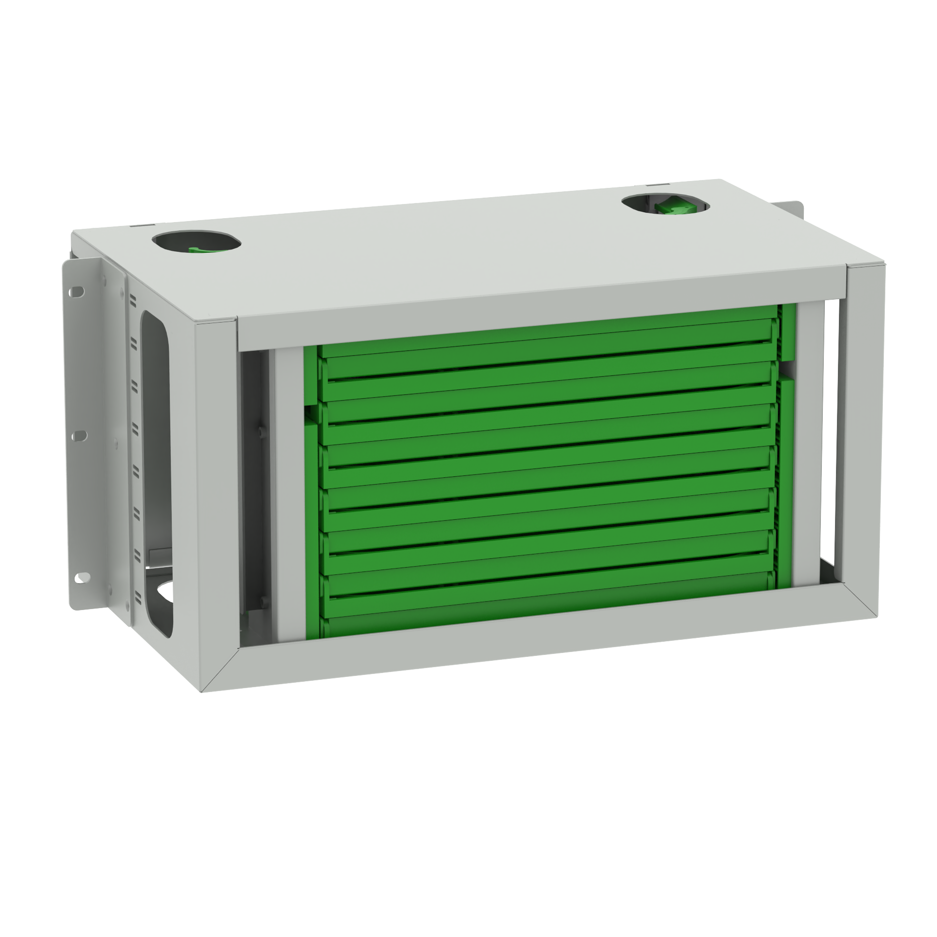 White LC Type 96 Ports Optic Fiber Distribution Patchpanel for Fiber Optic Equipment
