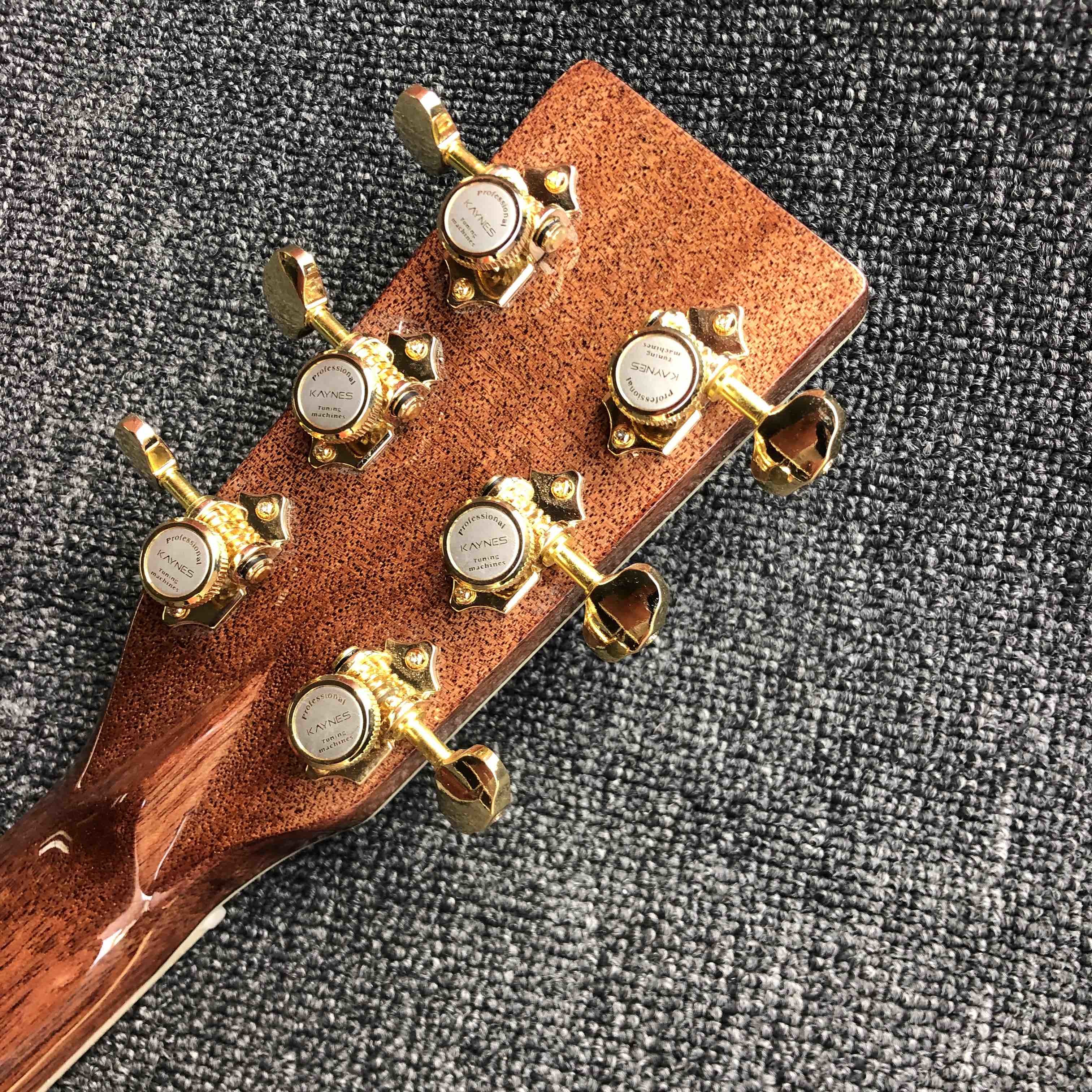Custom AAAAA Handmade D100AA All Solid Wood Vintage D Dreadnought D100A Acoustic Guitar Deluxe Full Abalone Binding