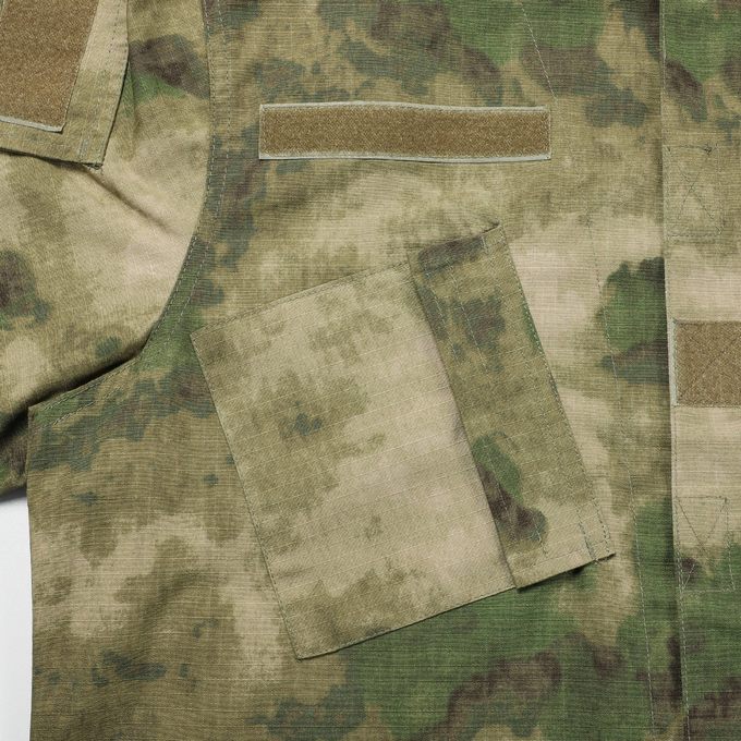 ACU Green Ruins Camoulfage Plaid Fabric Army Combat Uniform Suit