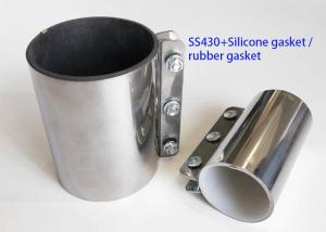 Quality Ss430 Metal Pipe Couplings White Food Grade Silicone Gasket 63 * 150 Mm wholesale
