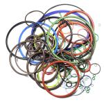 AS568 Metrics JIS O Rings Seal FKM BUNA NBR Coloured Rubber O Rings