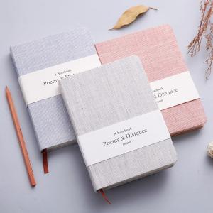 Quality Exquisite Linen Cover Journal , Hard Cover Notebook With Blank / Lined Paper 128 Sheets wholesale