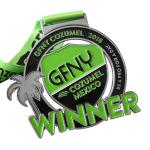 Color Filling Zinc Alloy Custom Metal Medals For Marathon Running Sport
