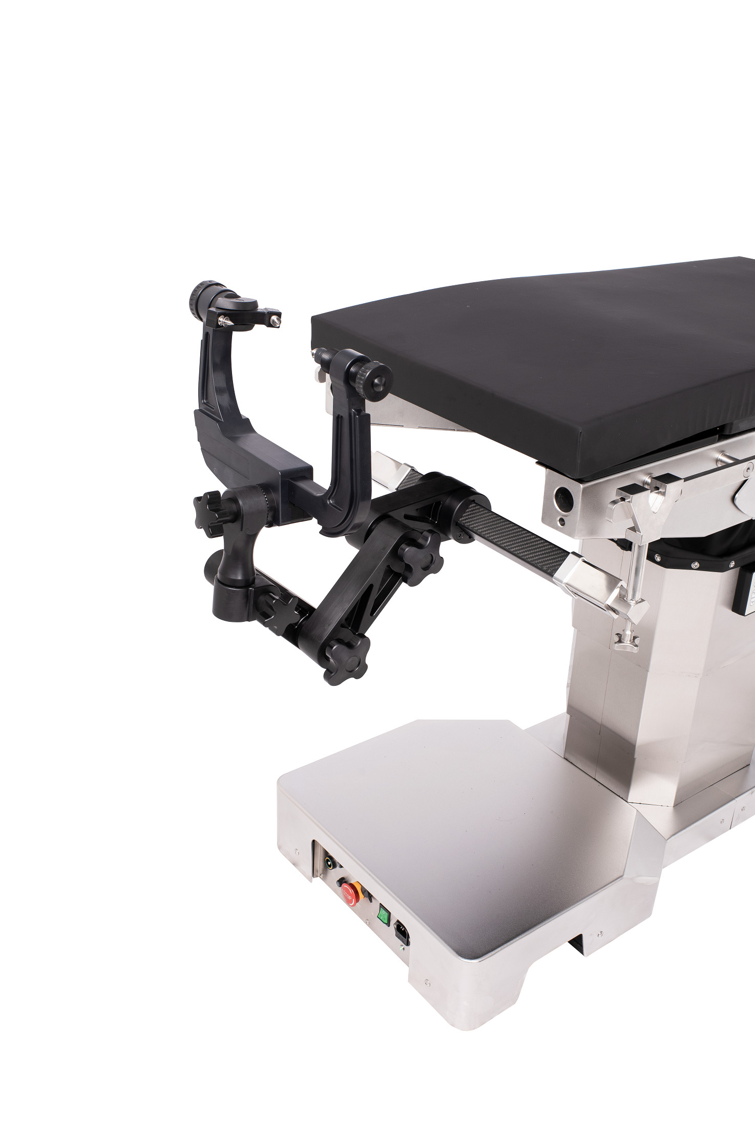 Black Cranial Brain Surgery Support Operation Table 0-80lbs Pressure Display Head Fixture