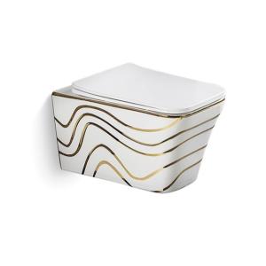 Quality Custom Ceramic Wall Hung Toilet Rimless Bathroom Sanitary Ware wholesale